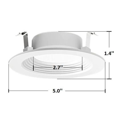 Anti Glare Ceiling Dimmable LED Flush Mount Light 4 Inch 8.5w 6000k Clear White