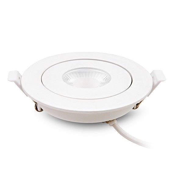 FCC Certified Tilt LED Recessed Downlights 5CCT CRI 80 Heat Resistant