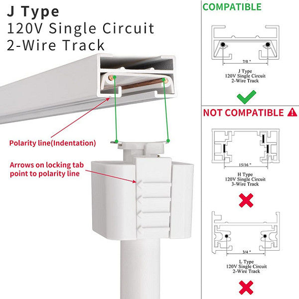 Compatible Track Mounted Spotlight
