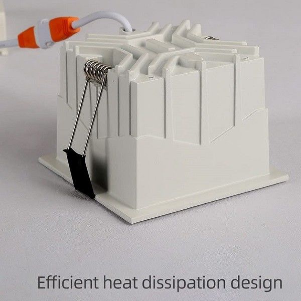 Warm White Canless Square LED Spotlight 7W anti glare 3 Inch Cob Type