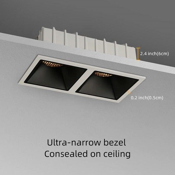 Rectangle Canless LED Linear Spotlight Anti Glare Bedroom Use With H2 Head