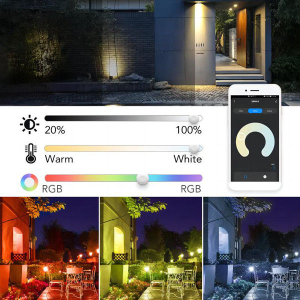TUYA  Color Changing Outdoor Flood Lights 30W App Controlled For Security
