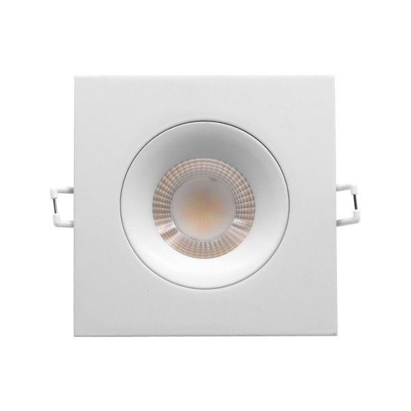 Residential Square Dimmable LED Downlights 3.5inch 9w 5cct Gimbal Cob Type